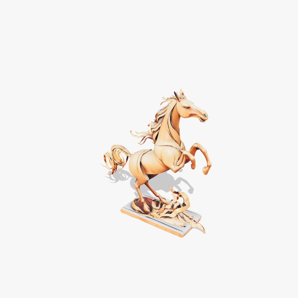 Rustic Bronze Horse model pack